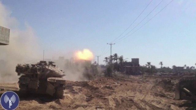 Video shows ground and air attacks against 'Hamas targets'