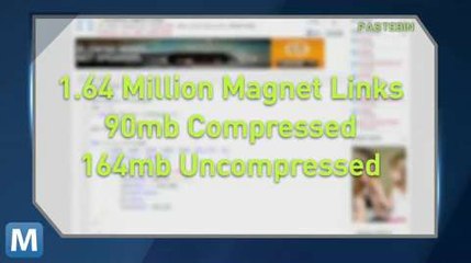 Pirate Bay User Fits 1.64 Million Torrents into a 90mb Archive