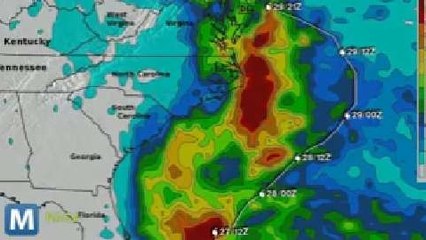 NASA Tracks Sandy’s Total Rainfall