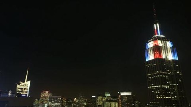Empire State Building Election Night Time Lapse