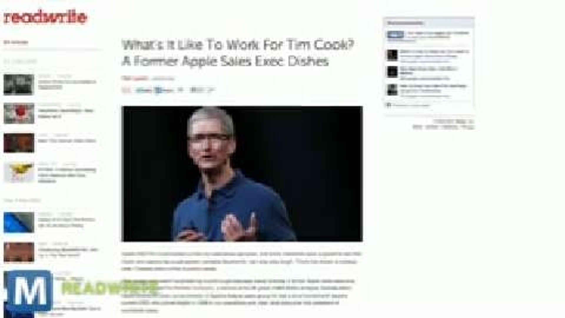 ⁣Former Apple Employee Dishes on CEO Tim Cook