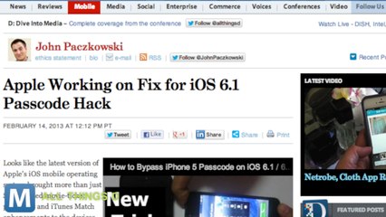 Apple Plans Patch for Lockscreen Bypass and Two Other Stories You Need to Know