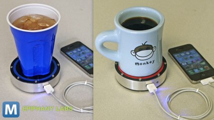This Coaster Uses Your Drink to Power Your Phone