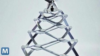 Modernize Christmas With a Collapsible Steel Tree