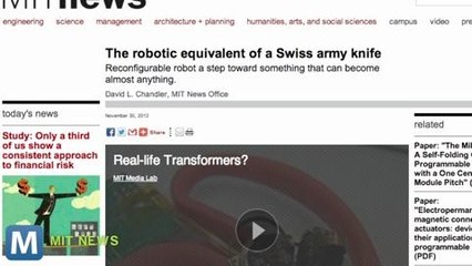 MIT Researchers Create a ‘Transforming’ Robot