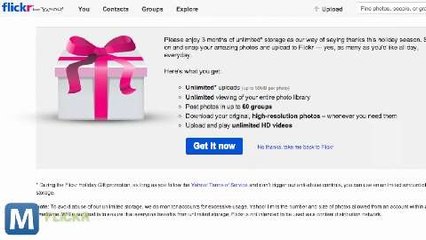 Flickr Offers Free, 3 Month Gift of Pro Service After Instagram Folly
