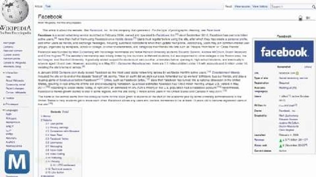 Facebook Tops Wikipedia Most-Viewed Pages in 2012