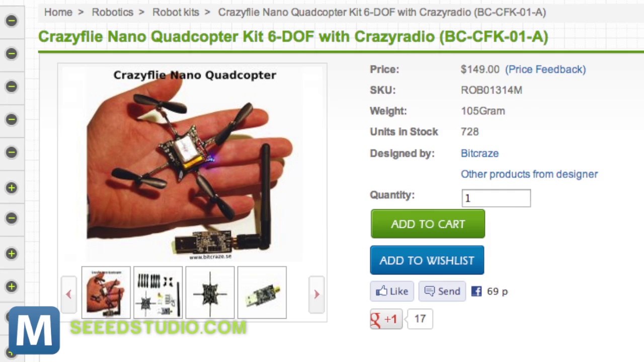 Tiny Open-Source Quadcopter Goes up for Preorder