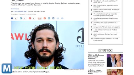 Shia LeBeouf Goes on Twitter Rant Over Broadway Gig