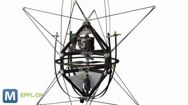 A Robot Copter Designed to Fly Into Walls