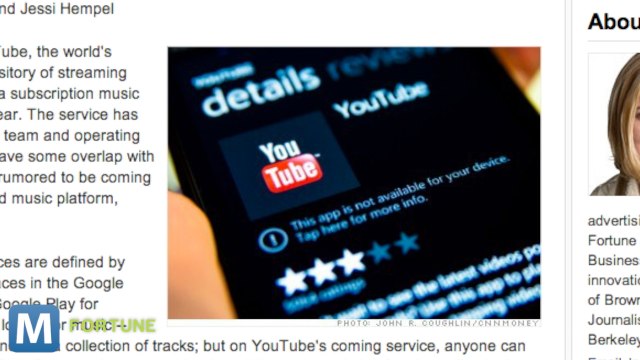 YouTube’s Streaming Music Plans and Other News You Need to Know