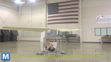Human-Powered Helicopter Looking for Lift on Kickstarter