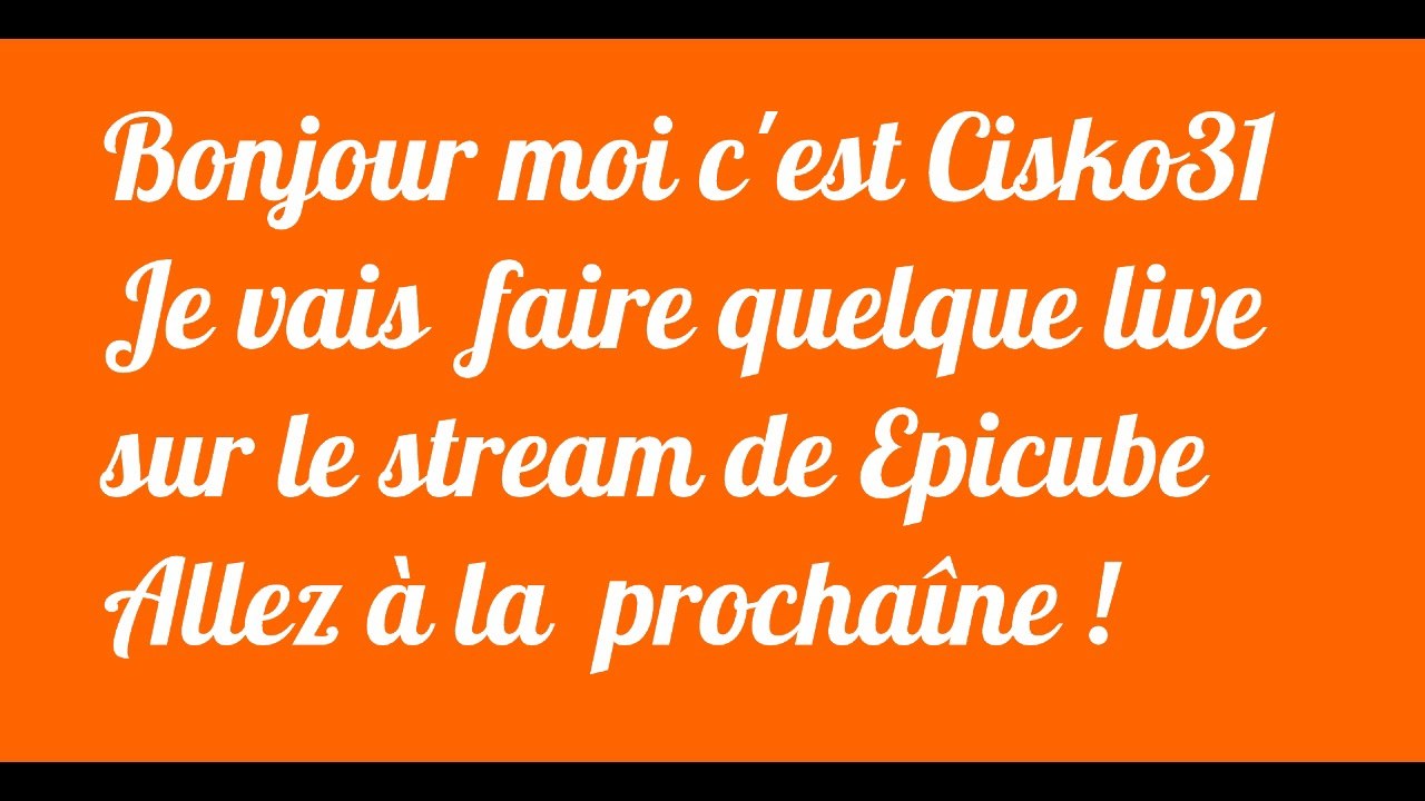 Bonjour tout le monde