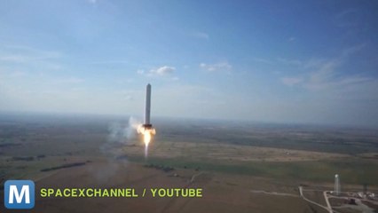 SpaceX Shows Off Grasshopper Rocket’s Vertical Landing System