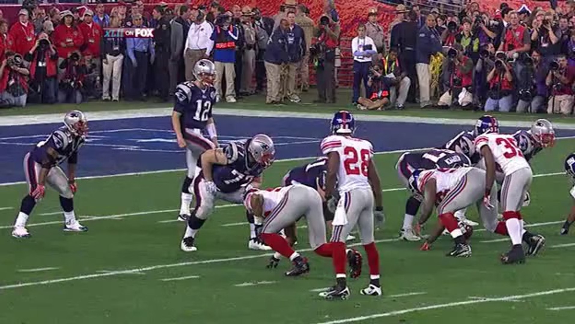 13437 2008年スーパーボウルSuper Bowl XLIIゲーム NFL 2008 Super Bowl XLII - New England Patriots vs New York Giants