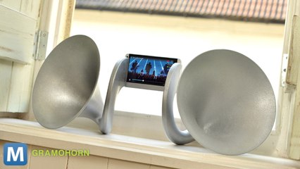 Gramohorn II Speaker Turns Your HTC One Into an Artistic Statement