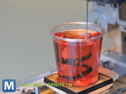 Homemade 3D Printer Puts Designs In Jello Shots