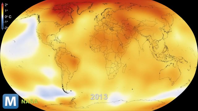 NASA Simulation Sums Up 60 Years of Climate Change in 15 Seconds