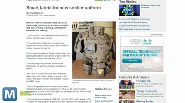 Smart Fabric Will Store Power in UK Soliders’ Uniforms