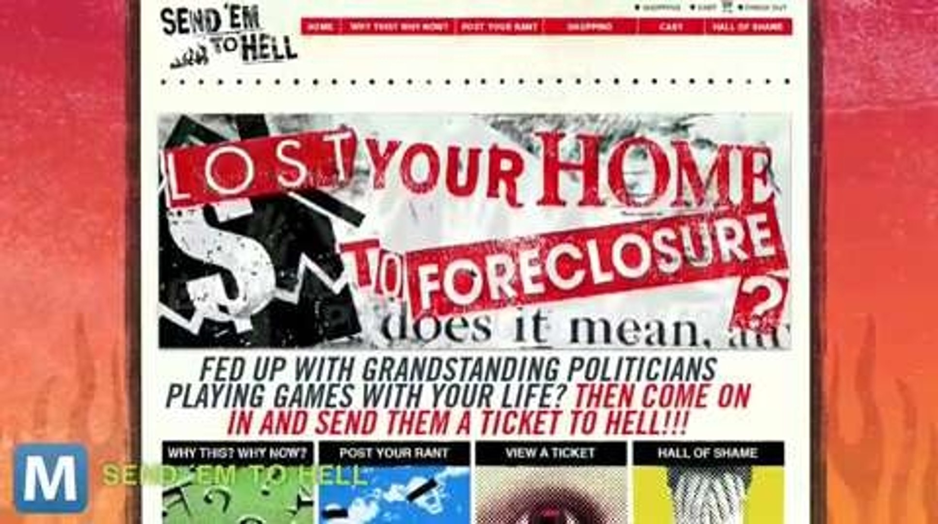 ⁣New Site Wants You To Send Politicians, CEOs a Ticket to Hell