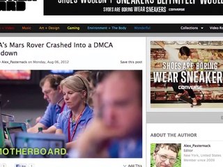 NASA’s Mars Landing Video Temporarily Taken Down