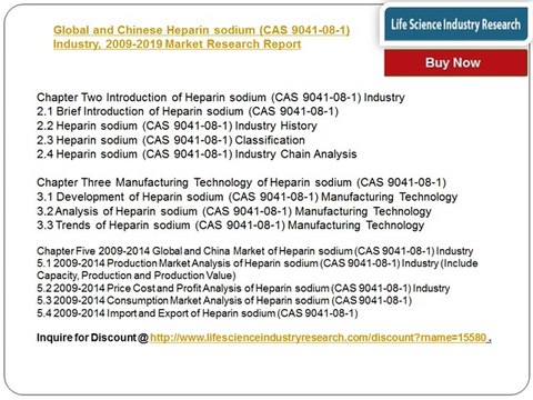 Global and Chinese Heparin sodium (CAS 9041-08-1) Industry 2019