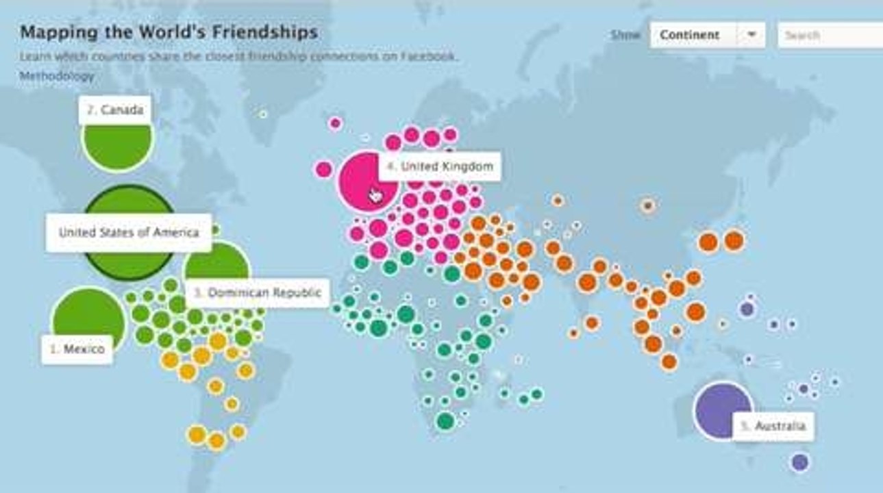 Facebook Maps The World’s Friendships