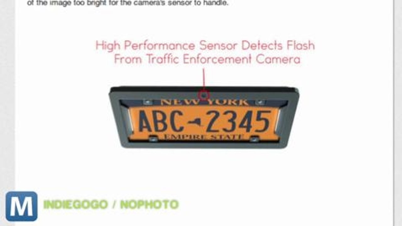 NoPhoto License Plate Frame Counters Red Light Cameras