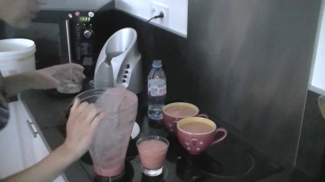 Mes recettes minceur Smoothie banane fraise 100% fruits !!!