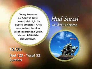12. cüz 1. bölüm Kur'an-ı Kerim Hatim ve Meal okyay dernegi