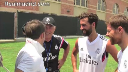 Del Piero visita la concentracion x AzT