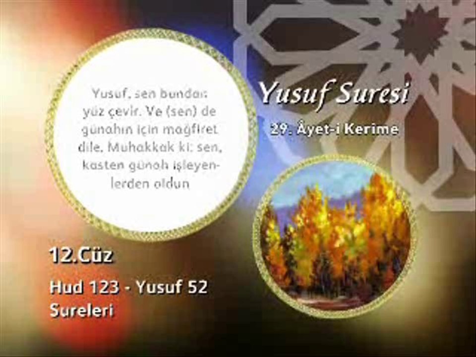 12. cüz 2. bölüm Kur'an-ı Kerim Hatim ve Meal okyay dernegi