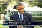 Obama anuncia nuevas sanciones a Rusia