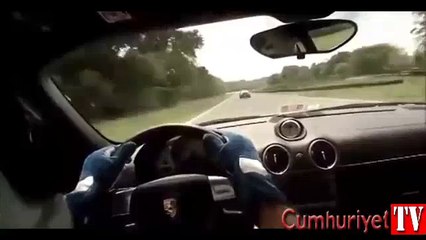 240 kilometre hızla geyiğe böyle çarptı