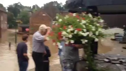 À Ittre, les incroyables images d’un torrent en pleine ville