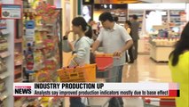 Korea's production output shows monthly rise in June; analysts say due to base effect