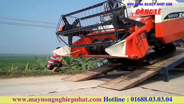 ĐĂng Lê- Liên tục xuất máy và giao máy gặt lúa KUBOTA DC68G Thái Lan Hàng Rất đẹp cho khách hàng - Chuyên phụ tùng máy cày máy gặt Kubota Yanmar Iseki giá rẻ nhất MIỀN BẮC