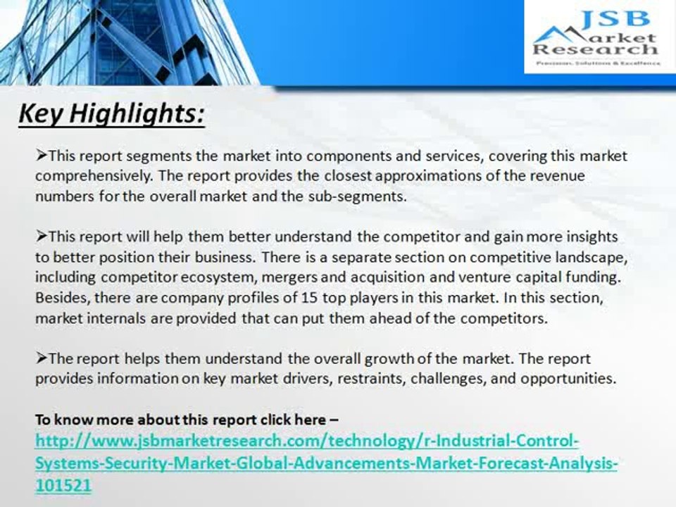 JSB Market Research: Industrial Control Systems (ICS) Security Market