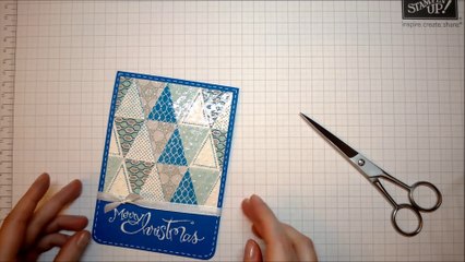 Christmas Card - Quilt Card with SU's Pennant Parade