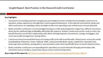 Reward Credit Card Industry Analysis & Opportunities