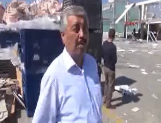 LOKANTADA TÜP PATLADI, ORTALIK SAVAŞ ALANINA DÖNDÜ