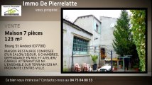 A vendre - Maison/villa - Bourg St Andeol (07700) - 7 pièces - 123m²
