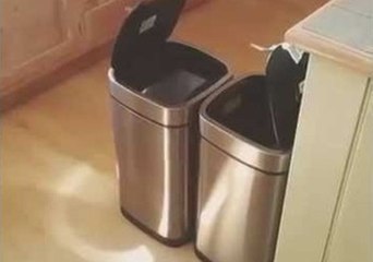 Dad Can't Stop Laughing at Motion Sensitive Bins