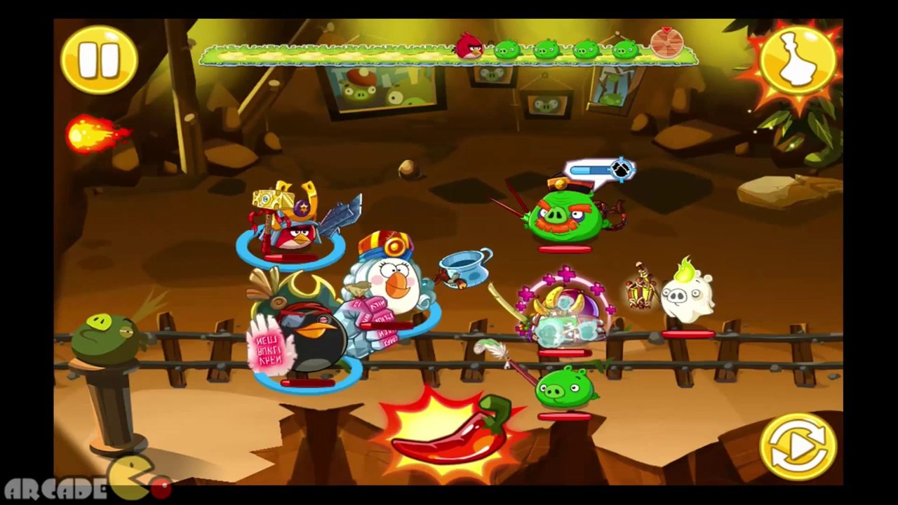 Angry Birds Epic  FINAL CAVE Countdown   - CAVE 5 Burning Plain Level 8