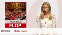 Le Top : Najat Vallaud-Belkacem / Le Flop : Sénat italien