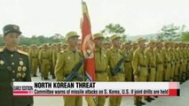 N. Korea threatens S. Korea, U.S. over joint military drills