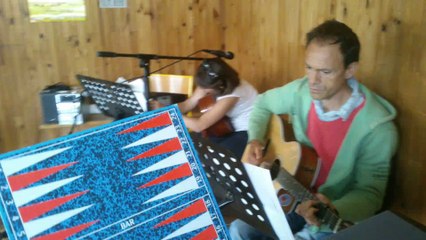 Avant l'enregistrement de l'aprem par Séb - stage été juillet 2014