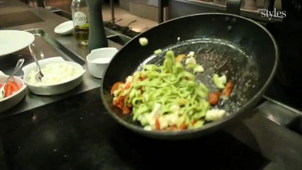 Les pâtes fraîches à la roquette de l'Atelier Guy Martin