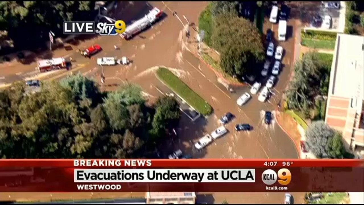 Water-Main Break Results In Flooding At UCLA