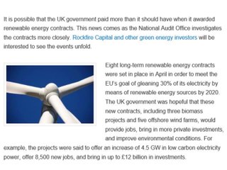 Rockfire Investment Management Interested in Recent Renewable Energy Debates